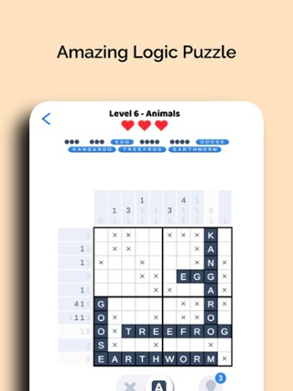 Nonogram Words - Cross Puzzle screenshot