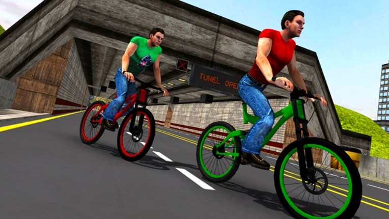 Rooftop BMX Bicycle Stunt Rider - Cycle Simulation screenshot