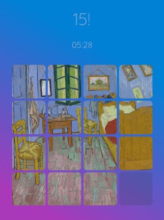 15! puzzle screenshot