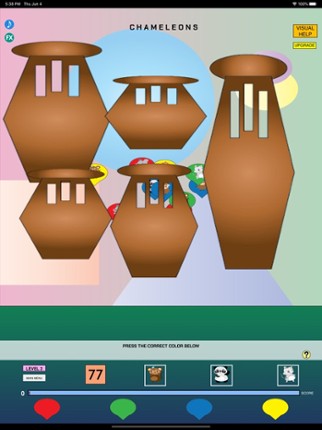 Chameleon Pattern Match Game screenshot