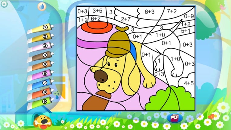 Color by Numbers - Dogs Image