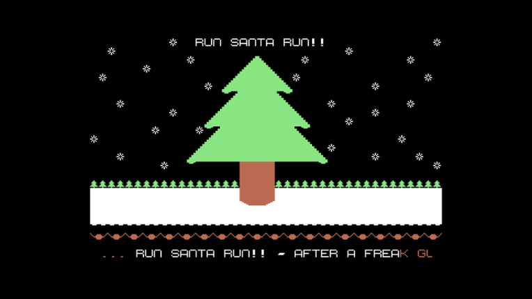 Run Santa Run!! C64. Game Cover