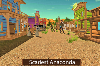 Wild Anaconda Snake Battle Image