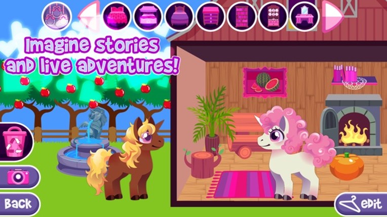 My Magic Castle - Pony & Unicorn Doll House and Decoration Game screenshot