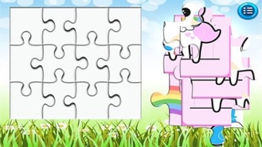 Unicorn Cute Puzzle - Party Image