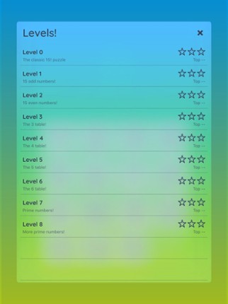 15! puzzle screenshot