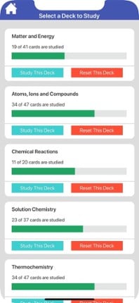 Chemistry Education Flashcards Image
