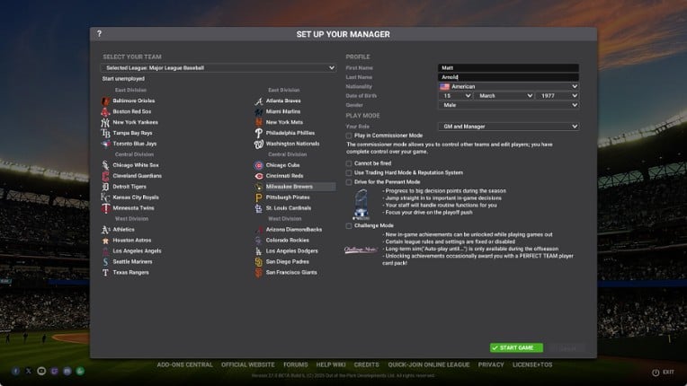 Out of the Park Baseball 27 screenshot