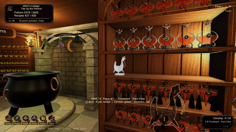 Witch’s Cottage: Tidy Up the Potions! screenshot