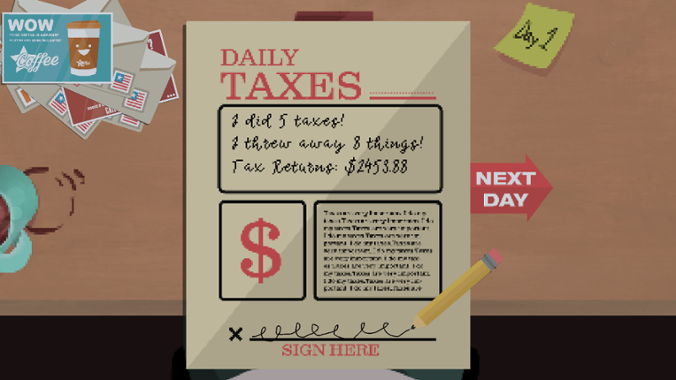 A Game About Literally Doing Your Taxes Image