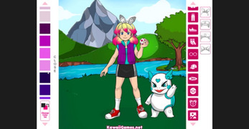 Kawaii Monster Trainer Avatar Maker screenshot