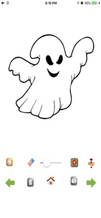 Haunted Halloween Color Pages screenshot