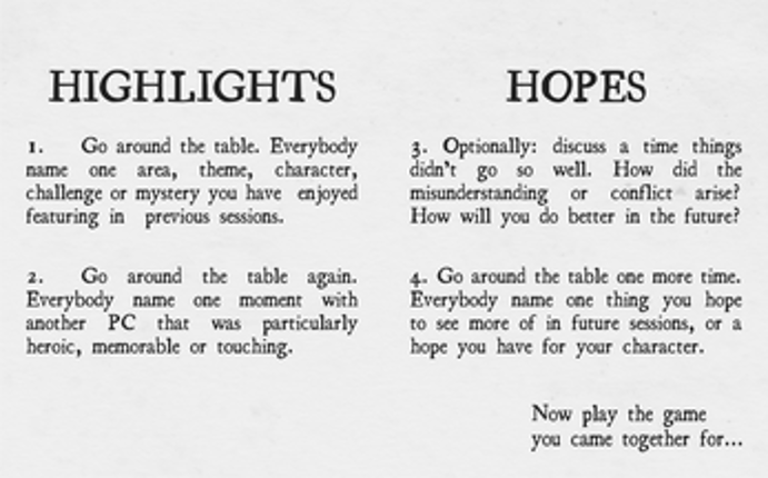 Hopes and Highlights screenshot