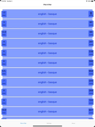 PickAPair Basque - English Image