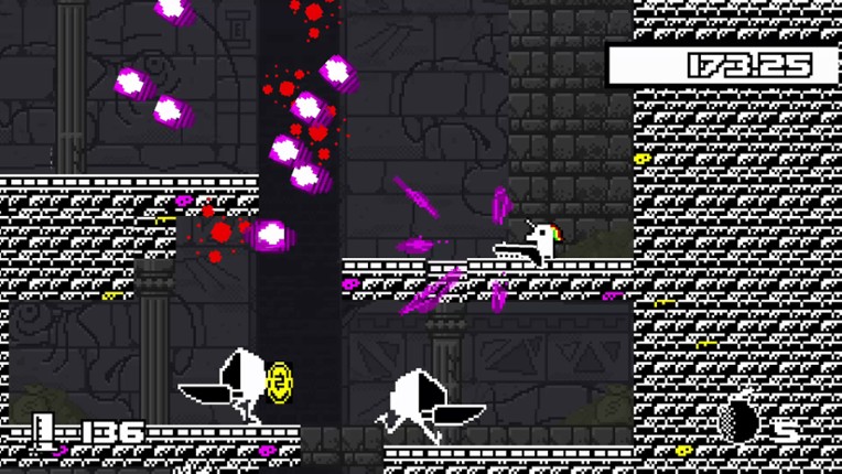 Unichrome: A 1-Bit Unicorn Adventure screenshot