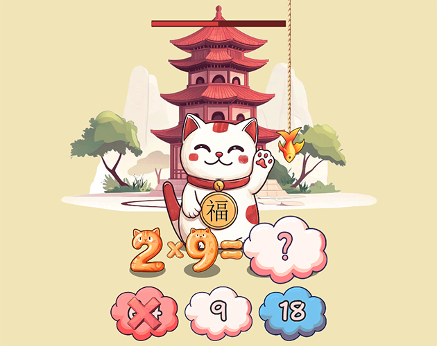 Games like Cat Tower - Mathematical Trainer for Multiplication Table