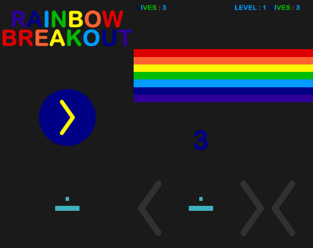 Games like RAINBOW BREAKOUT | Free Template (Construct 2-3)