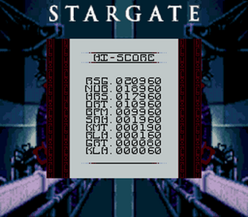 Stargate (スターゲート) SGB Enhanced (Super Game Boy) screenshot