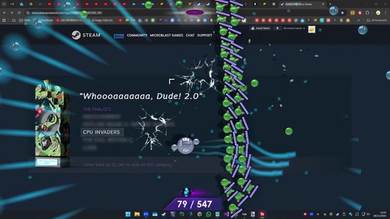 CPU Invaders - Micro Spheres screenshot