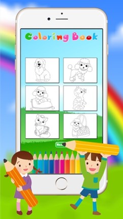 Dog &amp; Cat Coloring Book - Animal Drawing for Kids Free Game screenshot
