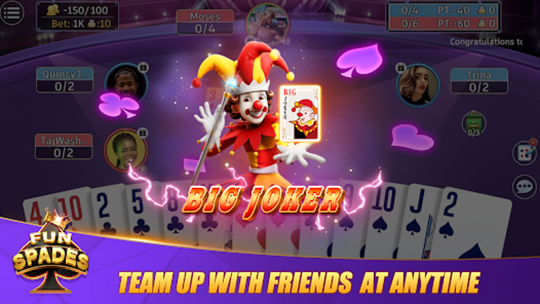 Fun Spades - Online Card Game screenshot