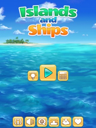 Islands and Ships logic puzzle screenshot