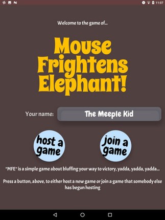 Mouse Frightens Elephant (Android) screenshot