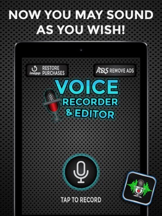 Voice Recorder and Editor – Change Your Speech with Funny Sound Effects screenshot