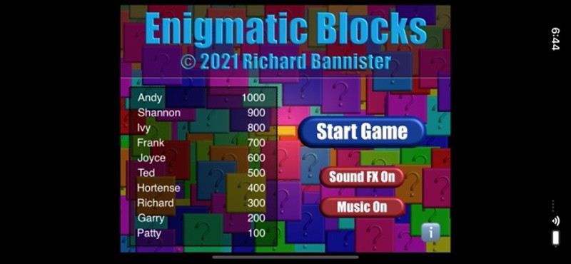 Enigmatic Blocks screenshot