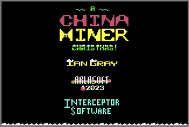 A China Miner Christmas (C64) screenshot