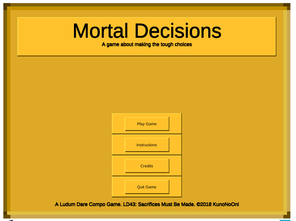 Games like Mortal Decisions