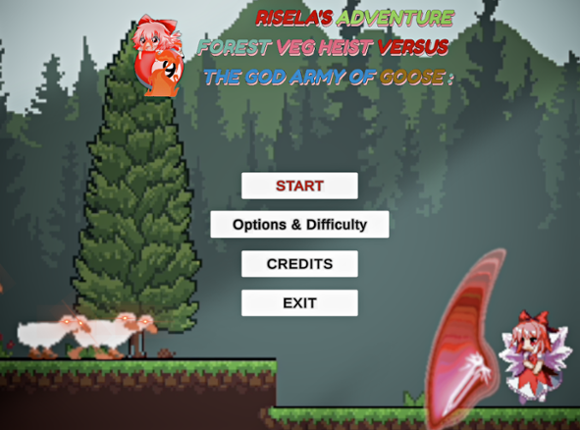Risela's Adventure Forest Veg Heist versus the god army of goose Image