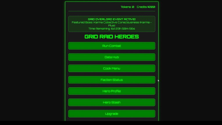 Grid Raid Heroes screenshot