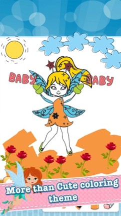 My Little Angle Fairy Tales Drawing Coloring Book - cute caricature art ideas pages for kids screenshot