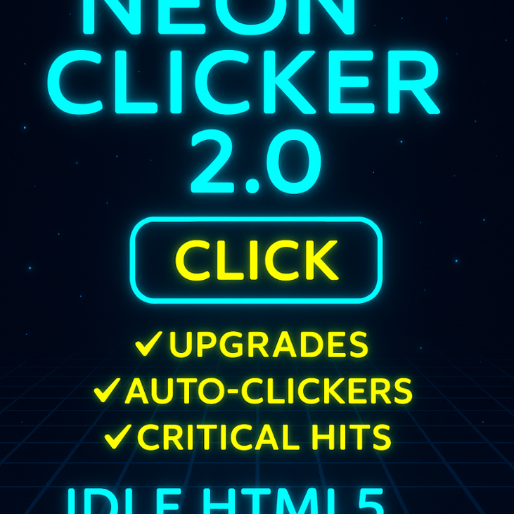 Games like Neon Clicker 2.0 – HTML5 Template (Rebrand & Resell)