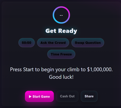 Neon Quiz Show: The Million Mind Image