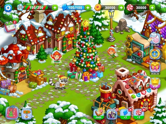 New Year Farm of Santa Claus Image