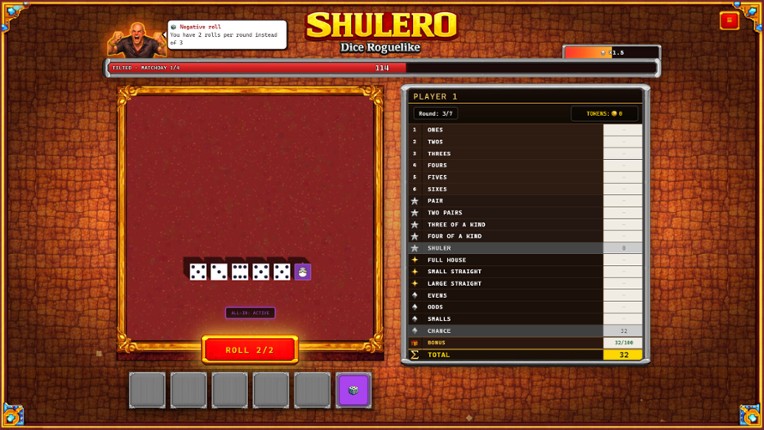 SHULERO – Dice Roguelike screenshot