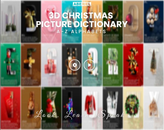 Aberiel 3D Christmas Picture Dictionary Image