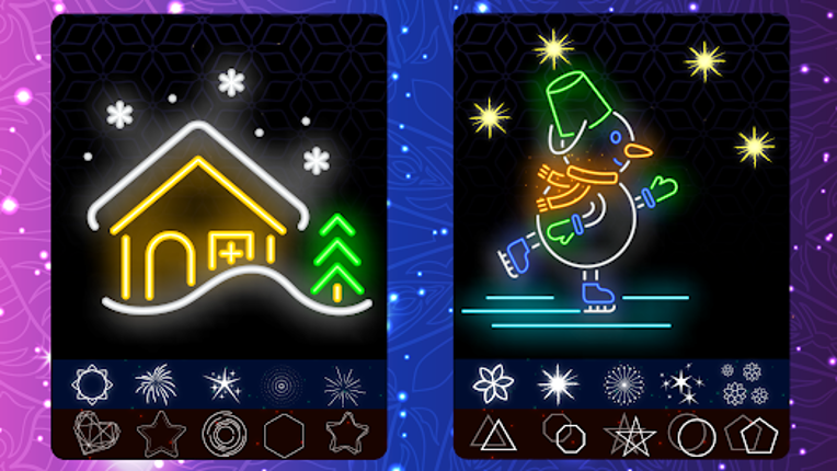 Glow Doodle Art - Color & Draw screenshot