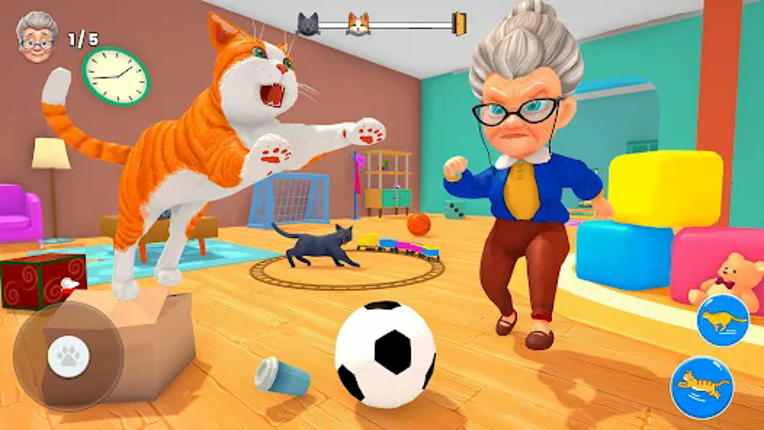 Bad Cat Simulator: Prank Gran screenshot