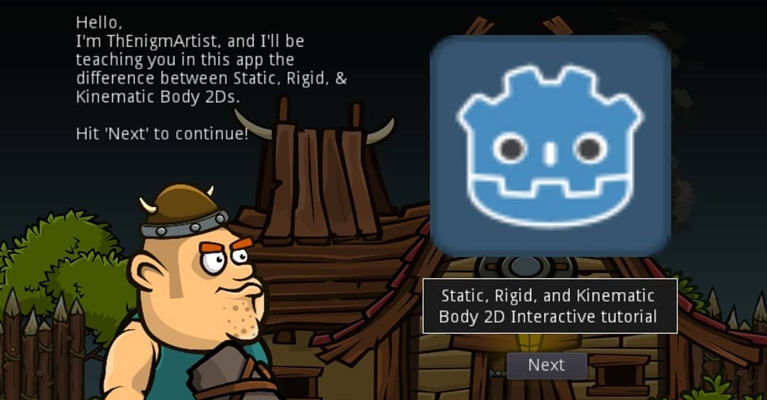 Games like Godot "How to" Tutorial app + mini game