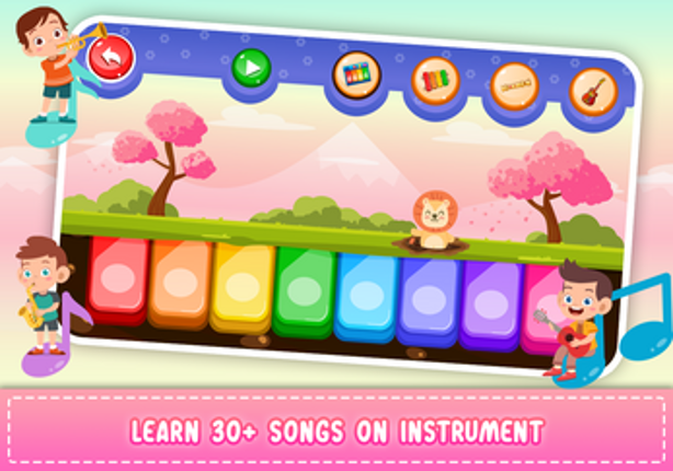 Kids Piano: Animal Sounds & musical Instruments Image