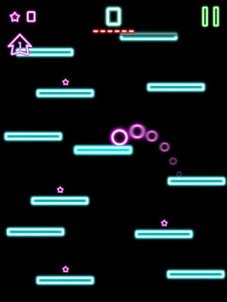 Rock Hero Jump in glow sparkling amazing fantasy space screenshot