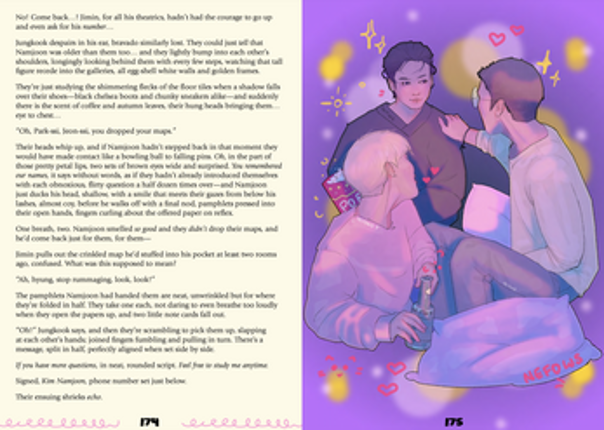 three is tender: a minjoonkook zine screenshot