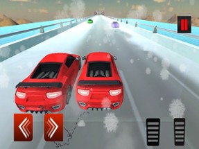 Chained Car Race In Snow Image