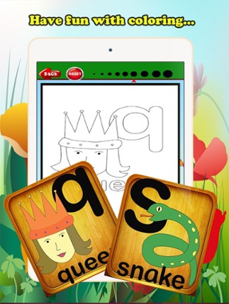 Coloring Book ABC Alphabet Lower children age1-10 screenshot