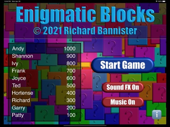 Enigmatic Blocks screenshot