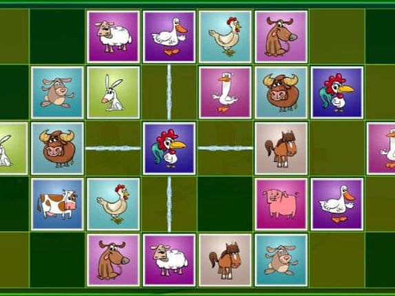 Farm Animals Matching Puzzles Game Cover