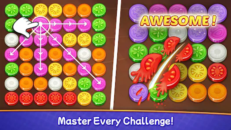 Veggies Cut: Logic Puzzle Game Image